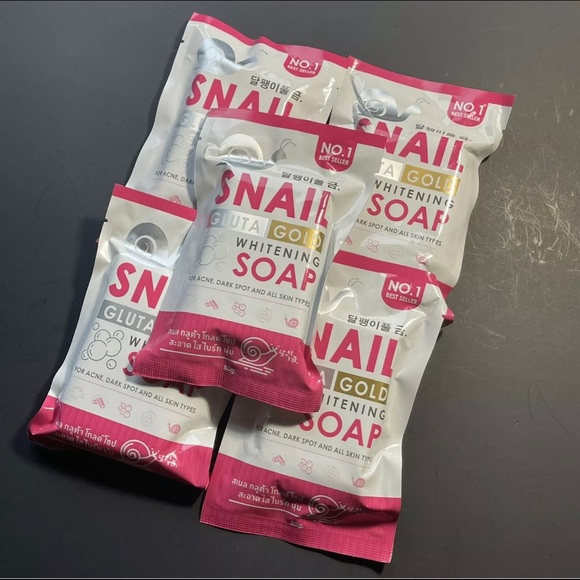 5x Snail Gluta Gold Whitening Soap (for Acne, Dark Spot & All Skin Types) - Picture 4 of 4